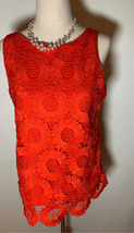 Loft sleeveless, orange, extra small shirt - $24.75