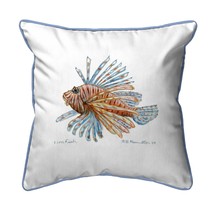 Betsy Drake Lion Fish Guest Towel Large Indoor Outdoor Pillow 18x18 - £36.83 GBP