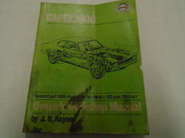 1971 - 1993 Haynes Capri 2000 Servizio Riparazione Negozio Manuale Used Wear - £22.20 GBP