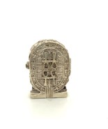 Vintage Sterling Carve Egyptian Ankh Hieroglyphic Pill Box Case Figure M... - £74.00 GBP