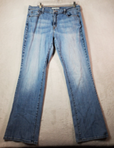 Levi&#39;s 515 Bootcut Jeans Womens Size 14 Blue Denim Cotton Casual Flat Front Logo - £16.86 GBP