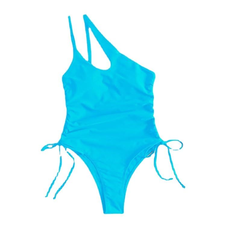 Solid Color Swim Wear for Women 2023 Vintage Beachwear Backless Bathing ... - $25.43