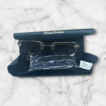 Brooks Brothers Eyeglasses Frames Only Rectangular, Case, Cloth Wooden b... - $15.79 CAD