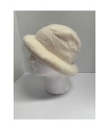 Parkhurst Womens One Size Hat Cream Colored Angora Lambswool - £16.48 GBP