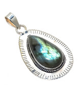 Labradorite Gemstone Handmade Ethnic Jewelry Pendant 2.56&quot;  - $11.99
