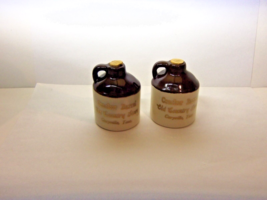 Caryville Tenn Cracker Barrel Whiskey Jug Salt &amp; Pepper Shakers Vintage Unused - £15.78 GBP