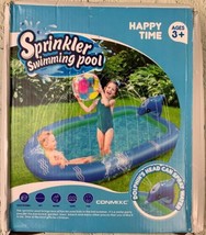 Inflatable Splash Pad Kids Inflatable Sprinkler Swimming Pool Family Sized - $28.26