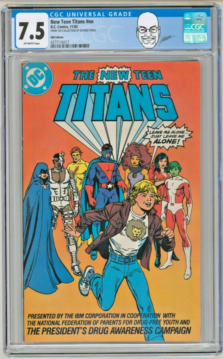 Primary image for George Perez Pedigree Collection Copy ~ CGC 7.5 New Teen Titans Drug Issue