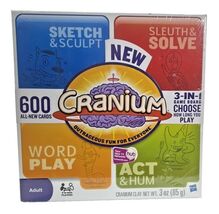 Cranium Adult Board Game NEW SEALED! 600 New Cards, 3-in-1 Foldout Board... - $23.74