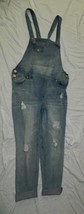 Girls Classic Juniors Almost Famous Brand Blue Denim Overalls size 11 / ... - £13.73 GBP