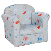 Toddler Upholstered Armchair with Solid Wooden Frame and High-density Sp... - £101.03 GBP