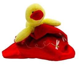 Mary Meyer Wubbie Red Yellow Duck Lovey Security Blanket Dragonfly 14 inch - £18.33 GBP