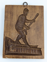 Man Skier Springerle Cookie Mold Hand Made in Switzerland - $29.99