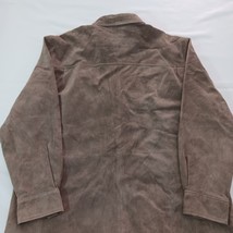Pronto Uomo Leather Jacket Men's XL Suede Brown Button Up Sport Coat Genuine image 15