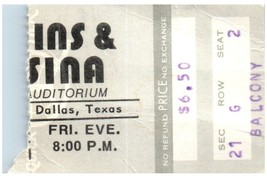 Vintage Loggins and Messina Ticket Stub November 29 1974 Dallas Texas - £40.80 GBP