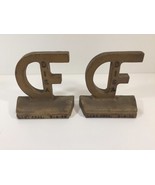 Bronze or Brass Bookends DISA Last Production 3-9-90 - £160.35 GBP