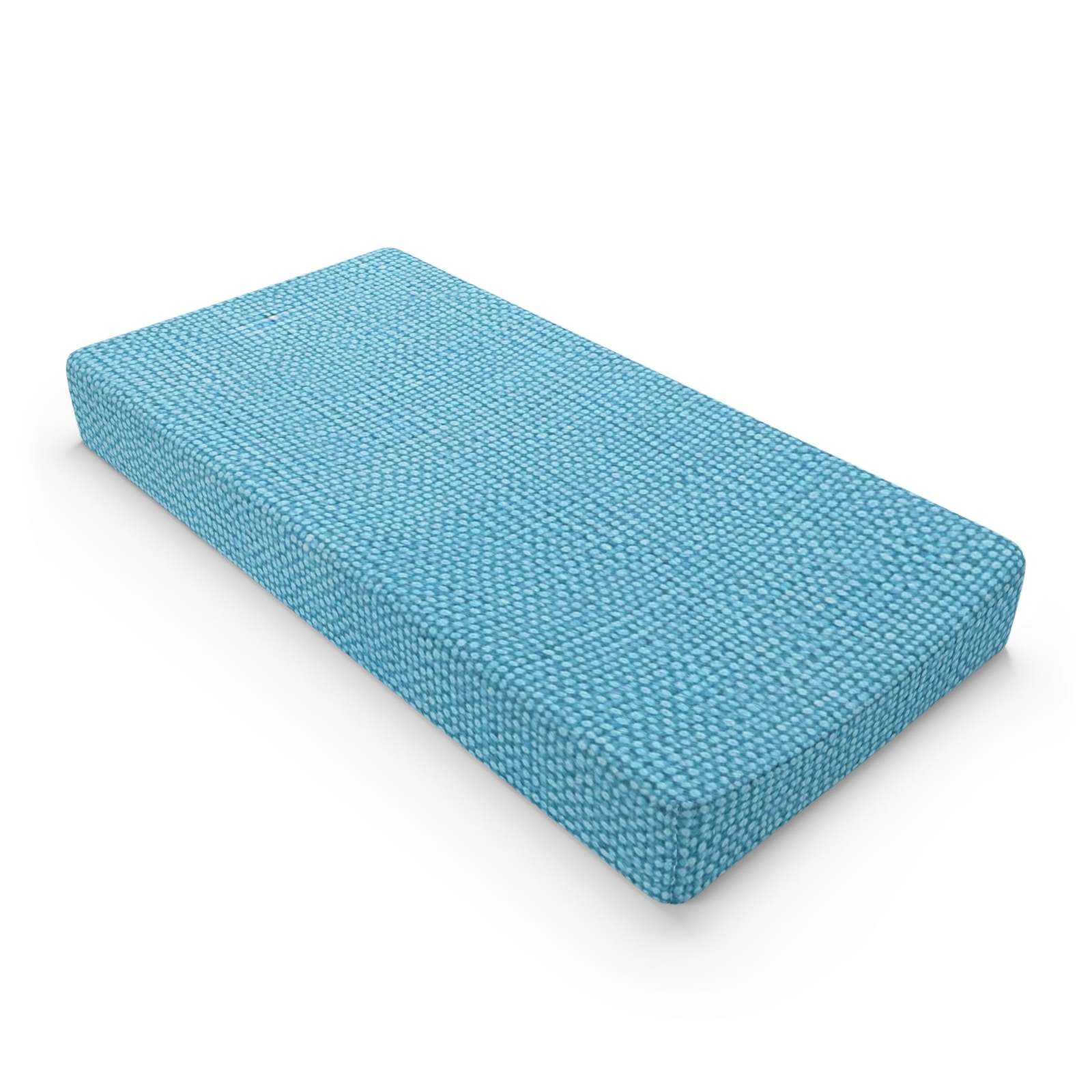 Bright Aqua Teal: Denim-Inspired Refreshing Blue Summer Fabric - Baby Changing P