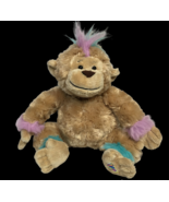 Webkinz Mohawk Monkey Ganz Plush HM623 Brown Blue Stuffed Animal Discont... - $99.95