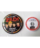 The Monkees & Michael Nesmith Buttons "Zilch" Podcast Promo Pins 3 in diameter - $39.60