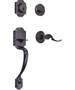 Front Door Handle and Deadbolt Set Rubbed Oil Bronze Front Door Lock Set... - $554.69 MXN