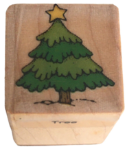Hero Arts Rubber Stamp Christmas Tree Mini Holidays Gift Tag Card Making Art - £2.34 GBP
