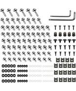 Motorcycle Fairing Bolt Kit 195Pcs Stainless Steel Fairing Screws Clips ... - £30.49 GBP