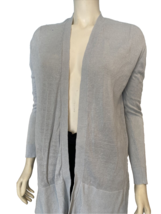 Ann Taylor Linen Blend Cardigan Women's M Blue - $12.34