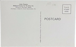 Vintage Postcard, Little Theatre, Midland Center of Arts, Michigan - £7.85 GBP