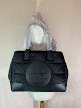 NWT Tory Burch Ella Black Mini Puffer Nylon Tote Bag - £223.58 GBP