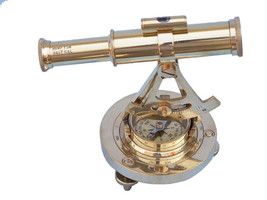 Solid Brass Alidade Compass 7&quot;&quot; - £130.63 GBP