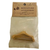Dollhouse Miniature Accessories 1:12 Scale 2 Vtg Wooden Clothing Hangers... - $5.78