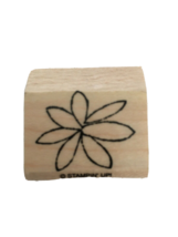 Stampin Up Rubber Stamp Flower from Merci Set Spring Nature Landscape Scene Art - £3.15 GBP