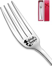 Dingle Hopper Fork Funny Engraved Stainless Steel Fork Dessert Fork Creative Lit - £23.95 GBP