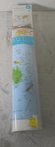 World Map Dry Erase Peel &amp; Stick w/ Marker 17.5&quot;x23.5&quot; Home School Office New - £9.45 GBP
