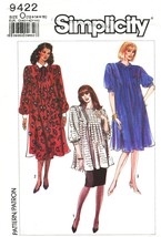 MATERNITY DRESS, TUNIC &amp; SKIRT Vtg 1989 Simplicity Pattern 9422 Sz 12-16... - $25.00