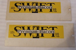 HO Scale Vintage Set of Box Car Side Panels, Swift Premium Bacon, Yellow #18527 - £11.35 GBP