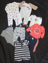 Baby Boys lot of 8 Carter&#39;s Sport theme size 3 Mos - $7.99