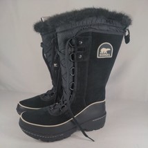 Sorel Tivoli III High Winter Boots Womens 6.5 Black Suede Waterproof Tall Boots - £91.92 GBP