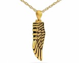 Angel&#39;s Wing Gold Steel Pendant/Necklace Cremation Urn for Ashes - $99.99
