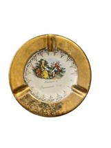 Vintage Souvenir Of Sacramento Calif Plate 22k Gold Platted - £15.99 GBP