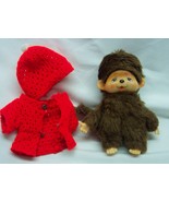 VINTAGE 1960&#39;s MONCHHICHI MONKEY OUTFIT 6&quot; Plush Stuffed Animal Japanese... - $2,808.07 MXN