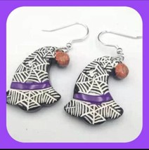 New Super Cute Fall Halloween Resin Witches/Owl Fall Earrings - £4.39 GBP