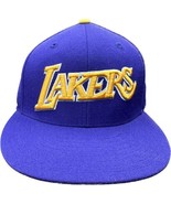 Mitchell &amp; Ness Los Angeles Lakers 7 1/2 Fitted Cap Hat hardwood classic - $37.84 CAD