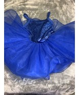 Size IC Intermediate Child Weissman Dance Costume Tutu Leotard Royal Blu... - $32.00