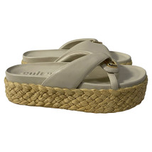 Cult Gaia Blythe Espadrille Platform Sandals In Leather Women White Size 41 - £109.32 GBP