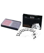 Ritz Playing Cards 100% Plastic Poker Size Jumbo Index - £10.24 GBP