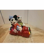 Disney Gemmy Mickey and Minnie Driving Red Convertible Car Music Lights ... - €30,17 EUR