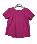 Lululemon Lightweight Stretch Running Short Slv Shirt Women&#39;s 6 Magenta ... - $42.01 CAD