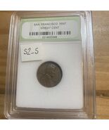 1952 S Lincoln Bronze Wheat Penny Average Circulated Condition INB CERTI... - $6.93