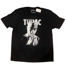 Tupac Shakur Men&#39;s 2Pac Black Prayer Graphic Hip Hop Rap Tee T-Shirt Siz... - $13.98
